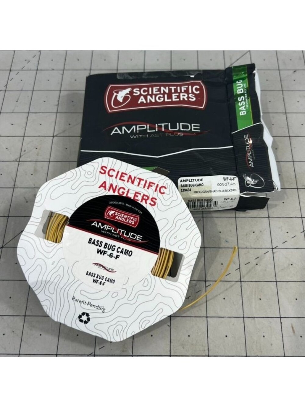 Scientific Anglers Amplitude Bass Bug Camo WF-6-F Freshwater Fly Line 90ft new